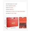 image:imageVEVOR Impact Socket Set 12 Inches 26 Piece Deep Sockets 6Point Rugged Construction CrV 12 Inches Drive Socket Set Impact Metric 10mm  36mm with a Storage Cage34 22PCS