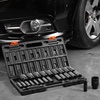 image:imageVEVOR Impact Socket Set 12 Inches 26 Piece Deep Sockets 6Point Rugged Construction CrV 12 Inches Drive Socket Set Impact Metric 10mm  36mm with a Storage Cage12 26PCS