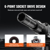 image:imageVEVOR Impact Socket Set 12 Inches 26 Piece Deep Sockets 6Point Rugged Construction CrV 12 Inches Drive Socket Set Impact Metric 10mm  36mm with a Storage Cage38 25PCS CRMO