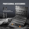 image:imageVEVOR Impact Socket Set 12 Inches 26 Piece Deep Sockets 6Point Rugged Construction CrV 12 Inches Drive Socket Set Impact Metric 10mm  36mm with a Storage Cage12  38 59PCS CRMO