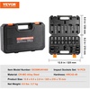 image:imageVEVOR Impact Socket Set 12 Inches 26 Piece Deep Sockets 6Point Rugged Construction CrV 12 Inches Drive Socket Set Impact Metric 10mm  36mm with a Storage Cage38 14PCS Universal CRMO