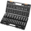 image:imageVEVOR Impact Socket Set 12 Inches 26 Piece Deep Sockets 6Point Rugged Construction CrV 12 Inches Drive Socket Set Impact Metric 10mm  36mm with a Storage Cage12 26PCS