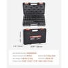 image:imageVEVOR Impact Socket Set 12 Inches 26 Piece Deep Sockets 6Point Rugged Construction CrV 12 Inches Drive Socket Set Impact Metric 10mm  36mm with a Storage Cage38 48PCS