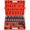 image:imageVEVOR Impact Socket Set 12 Inches 26 Piece Deep Sockets 6Point Rugged Construction CrV 12 Inches Drive Socket Set Impact Metric 10mm  36mm with a Storage Cage34 22PCS