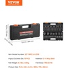 image:imageVEVOR Impact Socket Set 12 Inches 26 Piece Deep Sockets 6Point Rugged Construction CrV 12 Inches Drive Socket Set Impact Metric 10mm  36mm with a Storage Cage12 19PCS