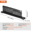 image:imageVEVOR Impact Socket Set 34 Inches 29 Piece Impact Sockets 6Point Sockets Rugged Construction CRM0 34 Inches Drive Socket Set Impact SAE 34 inch  212 inch with a Storage Cage14 14PCS CRMO