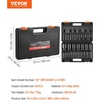 image:imageVEVOR Impact Socket Set 34 Inches 29 Piece Impact Sockets 6Point Sockets Rugged Construction CRM0 34 Inches Drive Socket Set Impact SAE 34 inch  212 inch with a Storage Cage12 19PCS Deep