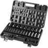 image:imageVEVOR Impact Socket Set 34 Inches 29 Piece Impact Sockets 6Point Sockets Rugged Construction CRM0 34 Inches Drive Socket Set Impact SAE 34 inch  212 inch with a Storage Cage12 26PCS