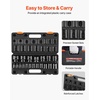 image:imageVEVOR Impact Socket Set 34 Inches 29 Piece Impact Sockets 6Point Sockets Rugged Construction CRM0 34 Inches Drive Socket Set Impact SAE 34 inch  212 inch with a Storage Cage12 19PCS