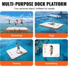 image:imageVEVOR Inflatable Floating Dock Inflatable Dock Platform NonSlip Air Dock Platform with Portable Carrying Bag amp Detachable Ladder Floating Platform Island Raft for Pool Beach Ocean6 x 5 FT
