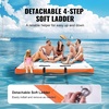 image:imageVEVOR Inflatable Floating Dock Inflatable Dock Platform NonSlip Air Dock Platform with Portable Carrying Bag amp Detachable Ladder Floating Platform Island Raft for Pool Beach Ocean15 x 6 FT