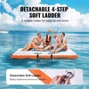 image:imageVEVOR Inflatable Floating Dock Inflatable Dock Platform NonSlip Air Dock Platform with Portable Carrying Bag amp Detachable Ladder Floating Platform Island Raft for Pool Beach Ocean6 x 5 FT