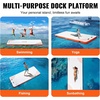 image:imageVEVOR Inflatable Floating Dock Inflatable Dock Platform NonSlip Air Dock Platform with Portable Carrying Bag amp Detachable Ladder Floating Platform Island Raft for Pool Beach Ocean15 x 6 FT