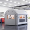 image:imageVEVOR Inflatable Paint Booth 13 x 10 x 9 ft Portable Spray Booth with 750W Powerful Blower and Large Filter Cotton Arched Roof Blow Up Painting Tent for Bike Motorcycle and Furniture Gray