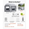 image:imageVEVOR Inflatable Paint Booth 13 x 10 x 9 ft Portable Spray Booth with 750W Powerful Blower and Large Filter Cotton Arched Roof Blow Up Painting Tent for Bike Motorcycle and Furniture Gray