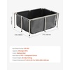 image:imageVEVOR KOI Aquarium Tank Above Ground Fish Pond 127 Gallon Foldable Canvas Fish Pool Pond with Clear Viewing Panel OutdoorIndoor No Dig Turtle Goldfish Pond with 304SS Frame and Drain ValveWith Clear Panel