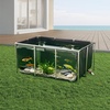 image:imageVEVOR KOI Aquarium Tank Above Ground Fish Pond 127 Gallon Foldable Canvas Fish Pool Pond with Clear Viewing Panel OutdoorIndoor No Dig Turtle Goldfish Pond with 304SS Frame and Drain ValveWith Clear Panel