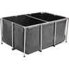 image:imageVEVOR KOI Aquarium Tank Above Ground Fish Pond 127 Gallon Foldable Canvas Fish Pool Pond with Clear Viewing Panel OutdoorIndoor No Dig Turtle Goldfish Pond with 304SS Frame and Drain ValveWith Clear Panel