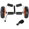 image:imageVEVOR Kayak Cart 250lbs Load Capacity Foldable Kayak Dolly Aluminum Kayak Wheels with 10 Solid Tires for Kayaks Carrier Canoes Paddleboard Kayak Trolley Float Mats Jon Boats