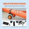 image:imageVEVOR Kayak Cart 250lbs Load Capacity Foldable Kayak Dolly Aluminum Kayak Wheels with 10 Solid Tires for Kayaks Carrier Canoes Paddleboard Kayak Trolley Float Mats Jon Boats