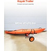 image:imageVEVOR Kayak Cart Heavy Duty 450 LBS Load Capacity Kayak Trailer Detachable Canoe Trolley Cart with Adjustable Width amp Nonslip Support Foot 12 Solid Tires for Kayaks Canoes Float Mats Paddleboards