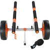 image:imageVEVOR Kayak Cart Heavy Duty 450 LBS Load Capacity Kayak Trailer Detachable Canoe Trolley Cart with Adjustable Width amp Nonslip Support Foot 12 Solid Tires for Kayaks Canoes Float Mats Paddleboards