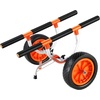 image:imageVEVOR Kayak Cart Heavy Duty 450 LBS Load Capacity Kayak Trailer Detachable Canoe Trolley Cart with Adjustable Width amp Nonslip Support Foot 12 Solid Tires for Kayaks Canoes Float Mats Paddleboards