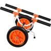 image:imageVEVOR Kayak Cart Heavy Duty 450 LBS Load Capacity Kayak Trailer Detachable Canoe Trolley Cart with Adjustable Width amp Nonslip Support Foot 12 Solid Tires for Kayaks Canoes Float Mats Paddleboards