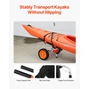 image:imageVEVOR Kayak Cart Heavy Duty 450 LBS Load Capacity Kayak Trailer Detachable Canoe Trolley Cart with Adjustable Width amp Nonslip Support Foot 12 Solid Tires for Kayaks Canoes Float Mats Paddleboards