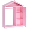image:imageVEVOR Kids Dress Up Storage with Mirror Dress Up Closet Kids Armoire Wardrobe Closet for Little Girls Toddler Costume Organizer Pretend Princess Storage Dresser for Bedroom Girls Room PinkPink