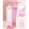 image:imageVEVOR Kids Dress Up Storage with Mirror Dress Up Closet Kids Armoire Wardrobe Closet for Little Girls Toddler Costume Organizer Pretend Princess Storage Dresser for Bedroom Girls Room PinkPink