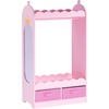 image:imageVEVOR Kids Dress Up Storage with Mirror Dress Up Closet Kids Armoire Wardrobe Closet for Little Girls Toddler Costume Organizer Pretend Princess Storage Dresser for Bedroom Girls Room PinkPink