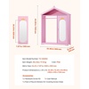 image:imageVEVOR Kids Dress Up Storage with Mirror Dress Up Closet Kids Armoire Wardrobe Closet for Little Girls Toddler Costume Organizer Pretend Princess Storage Dresser for Bedroom Girls Room PinkPink