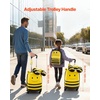 image:imageVEVOR Kids Luggage Set 2 Piece 18 Inch Hardside Rolling Wheels Suitcase with HardShell Backpack Unicorn Kids Carry on Luggage Set Holiday Birthday Gift for Girls amp Boys Airline ApprovedYellow