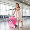 image:imageVEVOR Kids Luggage Set 2 Piece 18 Inch Hardside Rolling Wheels Suitcase with HardShell Backpack Unicorn Kids Carry on Luggage Set Holiday Birthday Gift for Girls amp Boys Airline ApprovedOwl