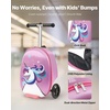image:imageVEVOR Kids Luggage Set 2 Piece 18 Inch Hardside Rolling Wheels Suitcase with HardShell Backpack Unicorn Kids Carry on Luggage Set Holiday Birthday Gift for Girls amp Boys Airline ApprovedUnicorn