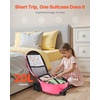 image:imageVEVOR Kids Luggage Set 2 Piece 18 Inch Hardside Rolling Wheels Suitcase with HardShell Backpack Unicorn Kids Carry on Luggage Set Holiday Birthday Gift for Girls amp Boys Airline ApprovedOwl