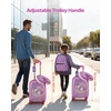 image:imageVEVOR Kids Luggage Set 2 Piece 18 Inch Hardside Rolling Wheels Suitcase with HardShell Backpack Unicorn Kids Carry on Luggage Set Holiday Birthday Gift for Girls amp Boys Airline ApprovedUnicorn