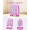 image:imageVEVOR Kids Luggage Set 2 Piece 18 Inch Hardside Rolling Wheels Suitcase with HardShell Backpack Unicorn Kids Carry on Luggage Set Holiday Birthday Gift for Girls amp Boys Airline ApprovedUnicorn