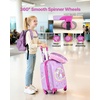image:imageVEVOR Kids Luggage Set 2 Piece 18 Inch Hardside Rolling Wheels Suitcase with HardShell Backpack Unicorn Kids Carry on Luggage Set Holiday Birthday Gift for Girls amp Boys Airline ApprovedUnicorn