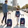 image:imageVEVOR Kids Luggage Set 2 Piece 18 Inch Hardside Rolling Wheels Suitcase with HardShell Backpack Unicorn Kids Carry on Luggage Set Holiday Birthday Gift for Girls amp Boys Airline ApprovedDinosaur
