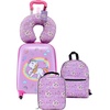 image:imageVEVOR Kids Luggage Set 2 Piece 18 Inch Hardside Rolling Wheels Suitcase with HardShell Backpack Unicorn Kids Carry on Luggage Set Holiday Birthday Gift for Girls amp Boys Airline ApprovedUnicorn