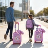image:imageVEVOR Kids Luggage Set 2 Piece 18 Inch Hardside Rolling Wheels Suitcase with HardShell Backpack Unicorn Kids Carry on Luggage Set Holiday Birthday Gift for Girls amp Boys Airline ApprovedUnicorn
