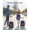 image:imageVEVOR Kids Luggage Set 2 Piece 18 Inch Hardside Rolling Wheels Suitcase with HardShell Backpack Unicorn Kids Carry on Luggage Set Holiday Birthday Gift for Girls amp Boys Airline ApprovedDinosaur