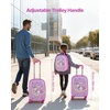 image:imageVEVOR Kids Luggage Set 2 Piece 18 Inch Hardside Rolling Wheels Suitcase with HardShell Backpack Unicorn Kids Carry on Luggage Set Holiday Birthday Gift for Girls amp Boys Airline ApprovedUnicorn