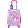 image:imageVEVOR Kids Luggage Set 2 Piece 18 Inch Hardside Rolling Wheels Suitcase with HardShell Backpack Unicorn Kids Carry on Luggage Set Holiday Birthday Gift for Girls amp Boys Airline ApprovedUnicorn