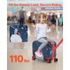image:imageVEVOR Kids Luggage Set 2 Piece 18 Inch Hardside Rolling Wheels Suitcase with HardShell Backpack Unicorn Kids Carry on Luggage Set Holiday Birthday Gift for Girls amp Boys Airline ApprovedSpaceman