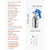 image:imageVEVOR LVLP Air Spray Gun Gravity Feed Paint Sprayer Gun with 3 Nozzles 131417mm 600ml Capacity Automotive Paint Sprayer with Air Regulator for Furniture Car Painting Home ImprovementSiphon 18 mm