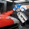 image:imageVEVOR LVLP Air Spray Gun Gravity Feed Paint Sprayer Gun with 3 Nozzles 131417mm 600ml Capacity Automotive Paint Sprayer with Air Regulator for Furniture Car Painting Home ImprovementSiphon 18 mm