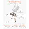 image:imageVEVOR LVLP Air Spray Gun Gravity Feed Paint Sprayer Gun with 3 Nozzles 131417mm 600ml Capacity Automotive Paint Sprayer with Air Regulator for Furniture Car Painting Home ImprovementLVLP 131417mm